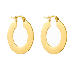 18K Gold Dipped Hoop Earrings