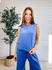 Relaxed Knit Sleeveless Tank