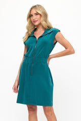 Scuba Zip Front Dress