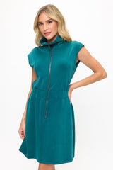 Scuba Zip Front Dress