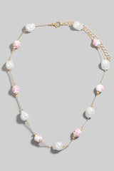 Blush Bloom Pearl Necklace