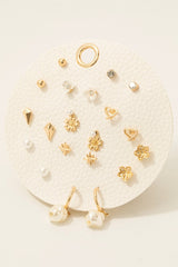 Celestial Bloom 10-Pair Earring Set