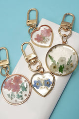 Pressed Dried Flower Bag Charm – Delicate & Nature-Inspired Accessory