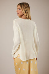 Lemon Graphic Lightweight Sweater