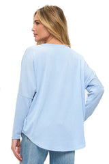 Dolman Sleeve Exaggerated Zip Top
