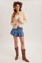 Pointelle Cardigan