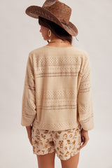 Desert Breeze Ruched Knit Top