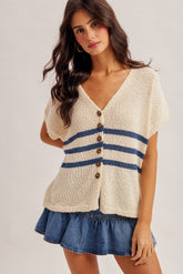 Coastal Stripe Sweater Vest