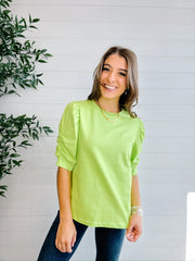 Puff Sleeve Knit Top – Mac and Me Exclusive