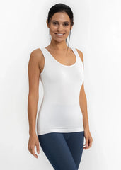Reversible High Neck Top with Scoop Back