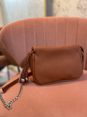 Chic Brown Drawstring Bucket Bag