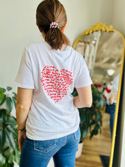 Je T’aime Heart Graphic Tee