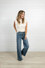 Mac and Me Porkchop Pocket Wide Leg