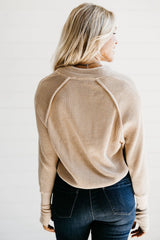 Mac & Me Cotton Waffle Knit Pullover