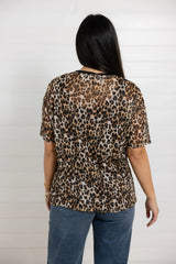 Mac and Me Sheer Mesh Tee