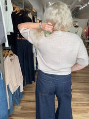 Elbow Sweater Heather Latte
