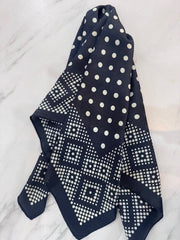 Print Silky Square Scarf