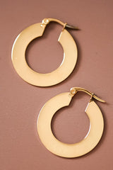 18K Gold Dipped Hoop Earrings