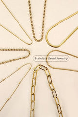 Golden Essentials | Chain Necklace Collection | 18k Gold Dipped