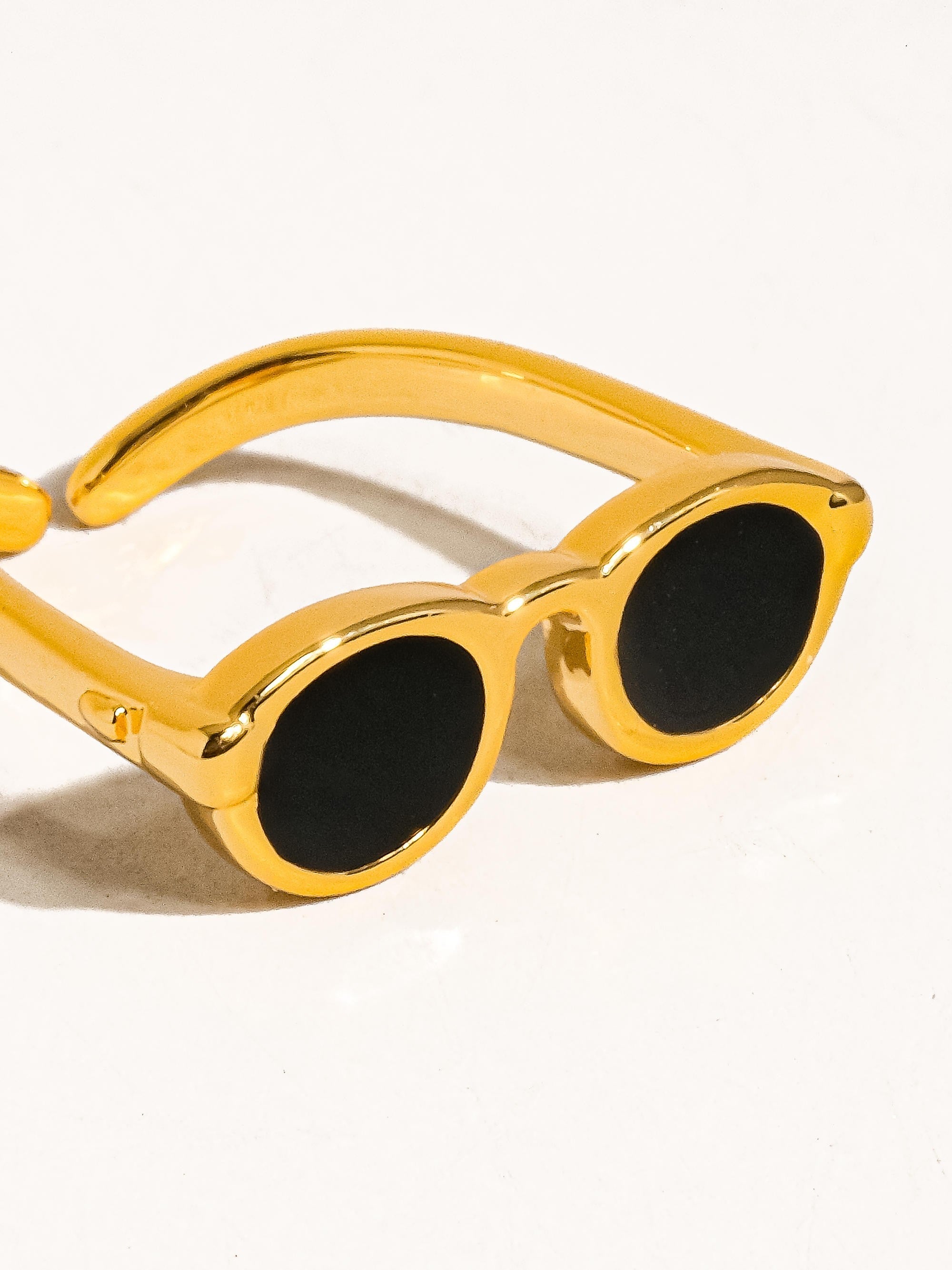 18K Gold Plated Sunglasses Adjustable Ring