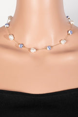 Blush Bloom Pearl Necklace