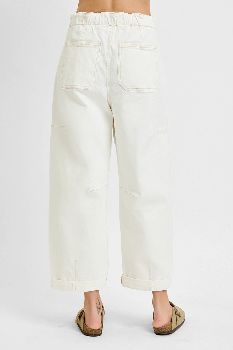 High Rise Wide Barrel Cargo Pants