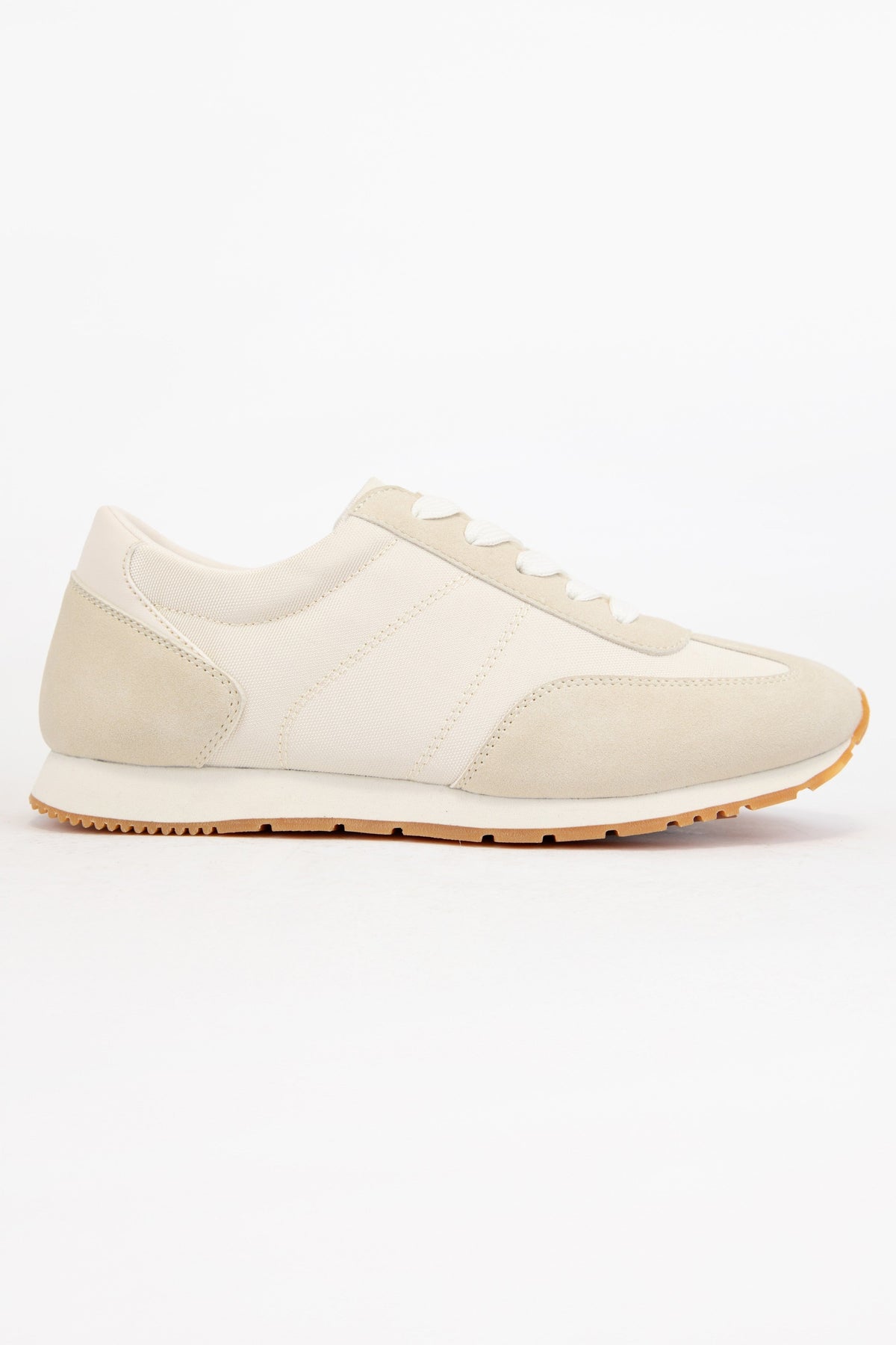 Retro Sneakers – Suede & Nylon Mesh
