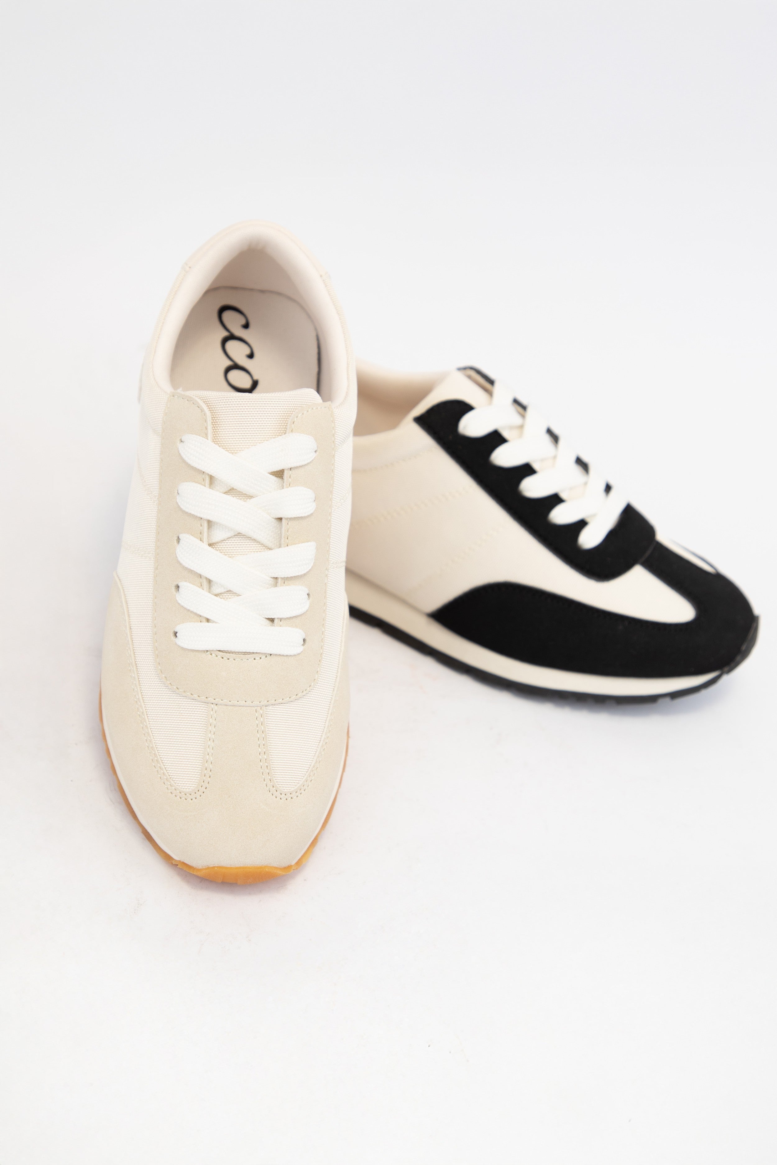 Retro Sneakers – Suede & Nylon Mesh
