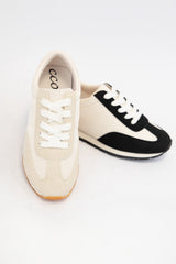Retro Sneakers – Suede & Nylon Mesh