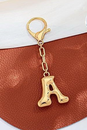 Bubble Letter Monogram Bag Charm – Bold & Personalized