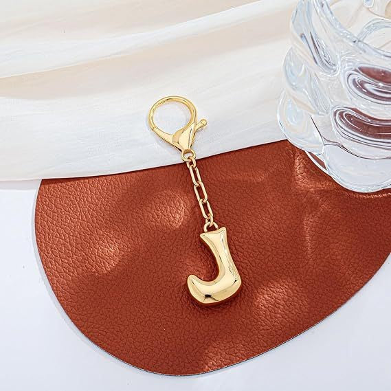 Bubble Letter Monogram Bag Charm – Bold & Personalized