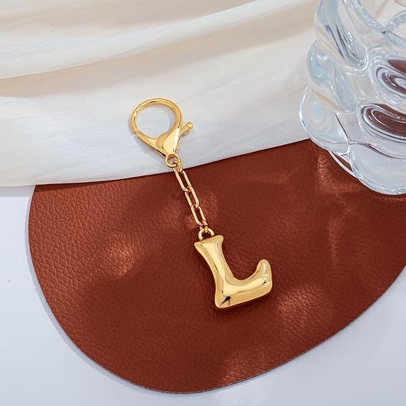 Bubble Letter Monogram Bag Charm – Bold & Personalized