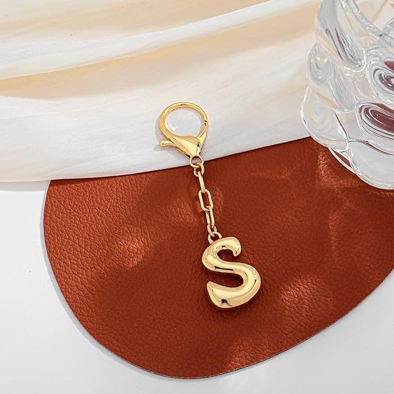Bubble Letter Monogram Bag Charm – Bold & Personalized