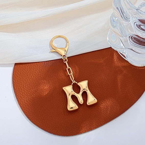 Bubble Letter Monogram Bag Charm – Bold & Personalized