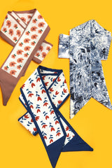 Lightweight Patterned Twilly Scarf – Versatile, Airy & Stylish