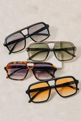 Retro Aviator Sunglasses | Large Acetate Frame