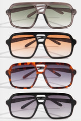 Retro Aviator Sunglasses | Large Acetate Frame