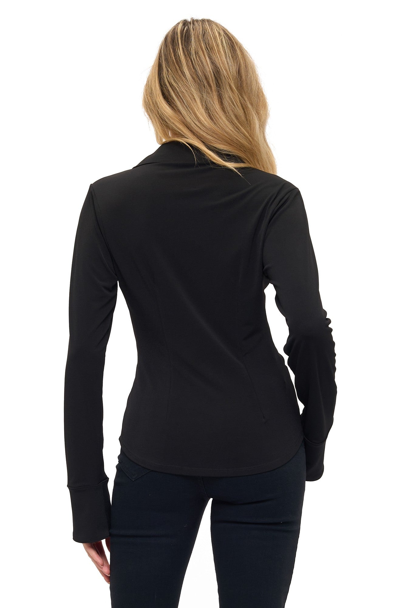 Collared Twist-Front Top