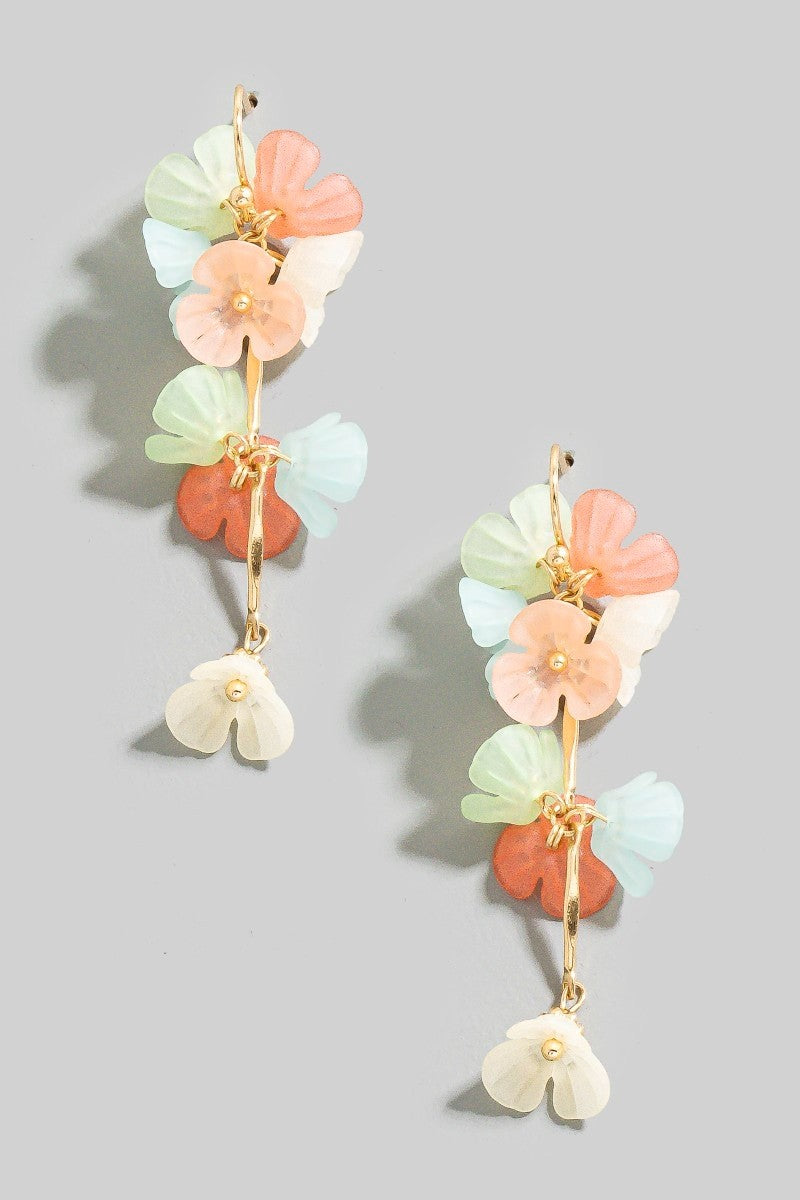 Pastel Bloom Dangle Earrings
