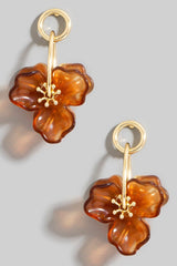 Amber Bloom Statement Earrings