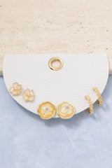 Botanical Bloom 3-Pair Earring Set
