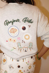 Bonjour, Bébé Crewneck Sweatshirt