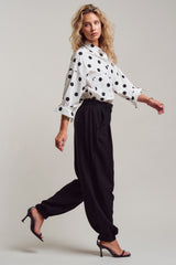 Classic Polka Dot Button-Down Shirt