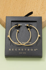 Gold Dipped CZ Hoop Earrings