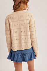 Pointelle Cardigan
