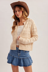 Pointelle Cardigan