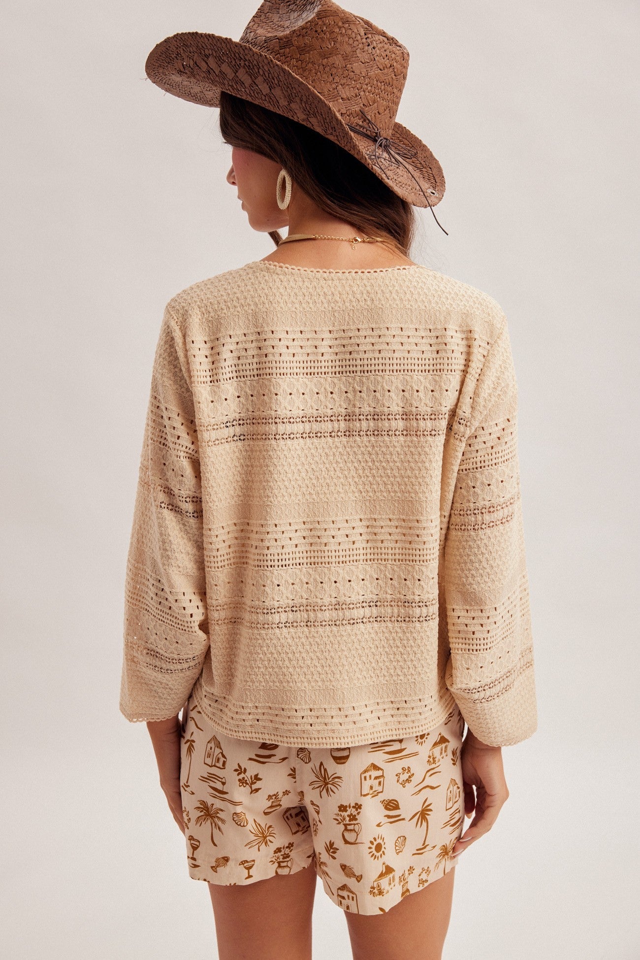 Desert Breeze Ruched Knit Top
