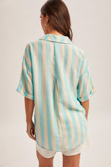 Seaside Stripe Button Down