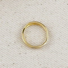 18k Gold Filled X Ring: 6