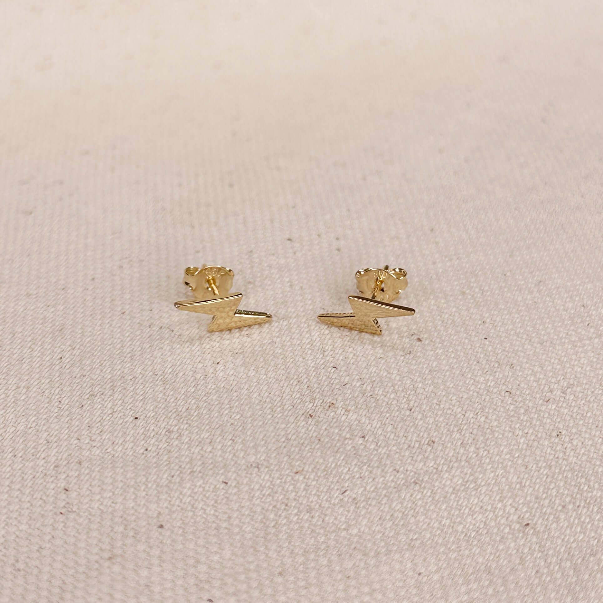 Mini Lightning Bolt Stud Earrings